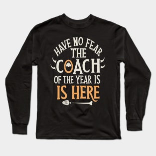 Coach of the year coaching Dad coach,Skeleton Ice Hockey Long Sleeve T-Shirt